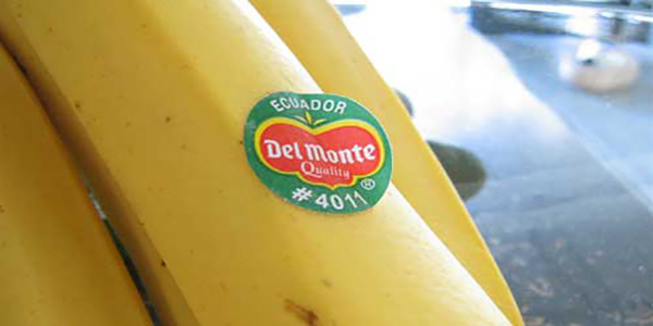 Del Monte, banane con adesivi compostabili